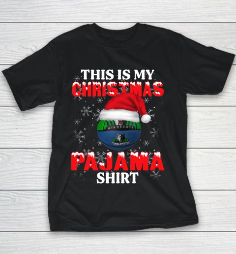 Minnesota Timberwolves This Is My Christmas Pajama Shirt NBA Youth T-Shirt