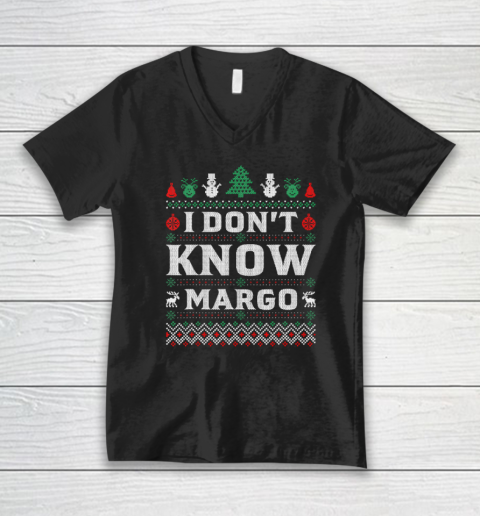 I Don t Know Margo  Funny Christmas Vacation V-Neck T-Shirt