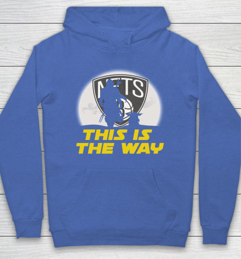 Brooklyn Nets NBA Basketball Star Wars Yoda And Mandalorian This Is The Way Hoodie 6