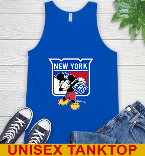 New York Rangers NHL Hockey Dabbing Mickey Disney Sports Tank Top 5