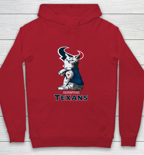NFL Football My Cat Loves Houston Texans Youth Hoodie 7