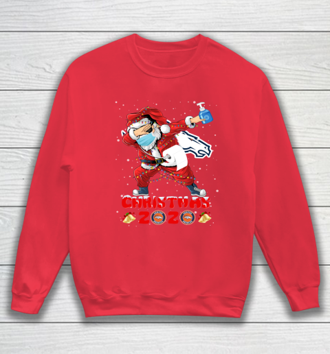 Denver Broncos Funny Santa Claus Dabbing Christmas 2020 NFL Sweatshirt 7