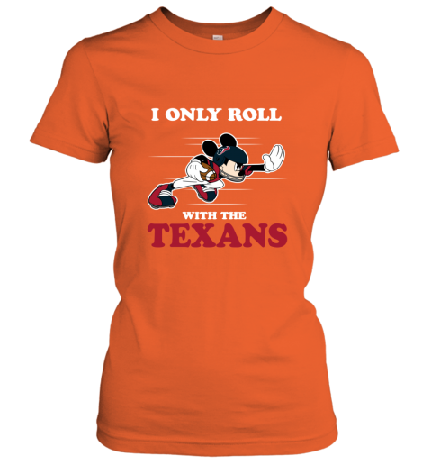 NFL Mickey Mouse I Only Roll With Houston Texans Hoodie 