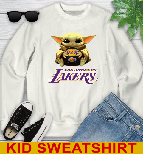 NBA Basketball Los Angeles Lakers Star Wars Baby Yoda Shirt 113