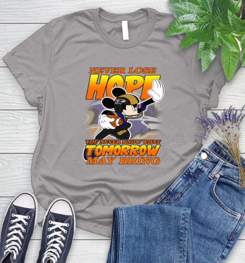 Buffalo Bills NFL Football Mickey Disney Never Lose Hope (2) Women's T-Shirt 5