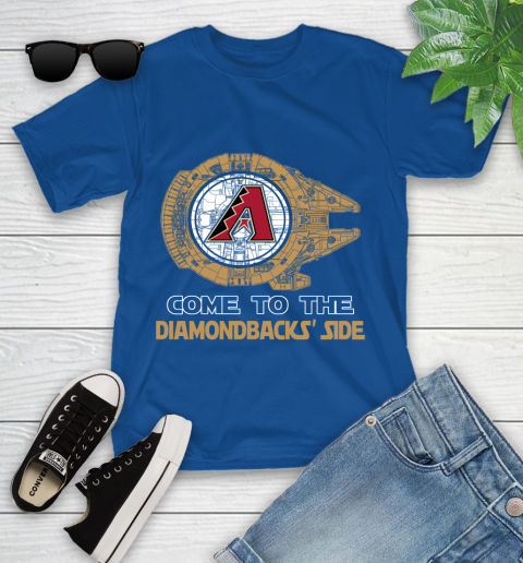 MLB Come To The Arizona Diamondbacks Side Star Wars Baseball Sports Youth T-Shirt 12
