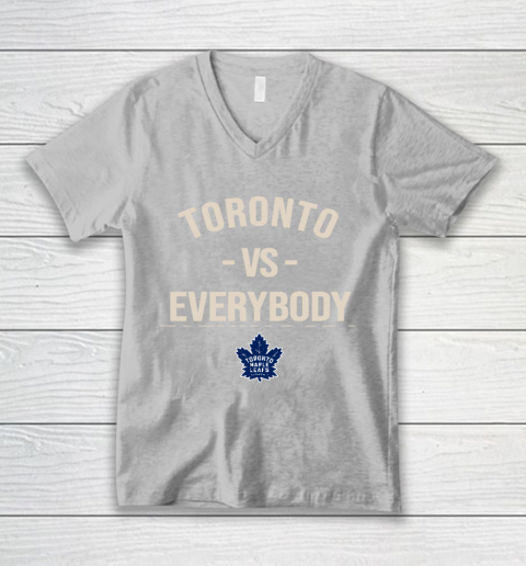 Toronto Maple Leafs Vs Everybody V-Neck T-Shirt 3