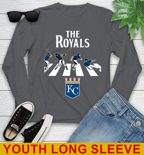MLB Baseball Kansas City Royals The Beatles Rock Band Shirt Youth Long Sleeve 9