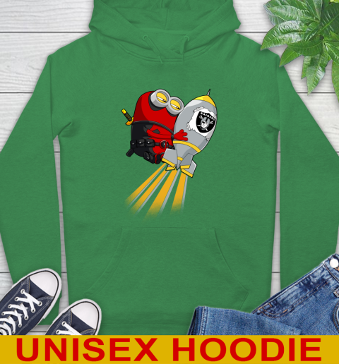 NFL Football Oakland Raiders Deadpool Minion Marvel Shirt Hoodie 8