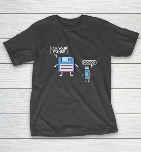 USB Floppy Disk I Am Your Father Nerdy Computer Geek T-Shirt