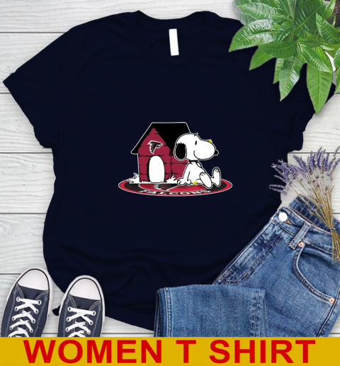 NFL Football Atlanta Falcons Snoopy The Peanuts Movie Shirt Women's T-Shirt 3