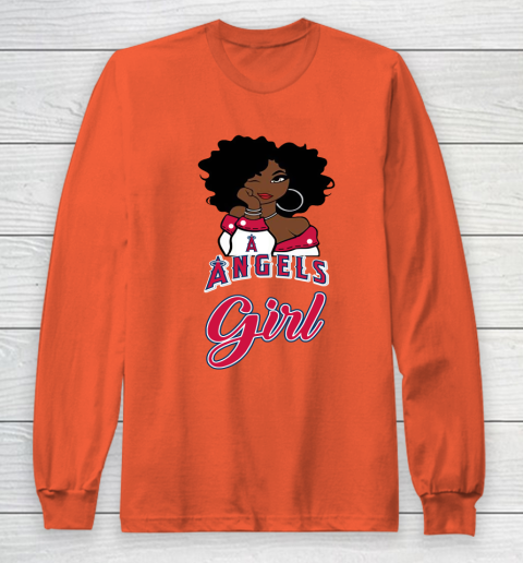Los Angeles Angelss Girl MLB Long Sleeve T-Shirt 5