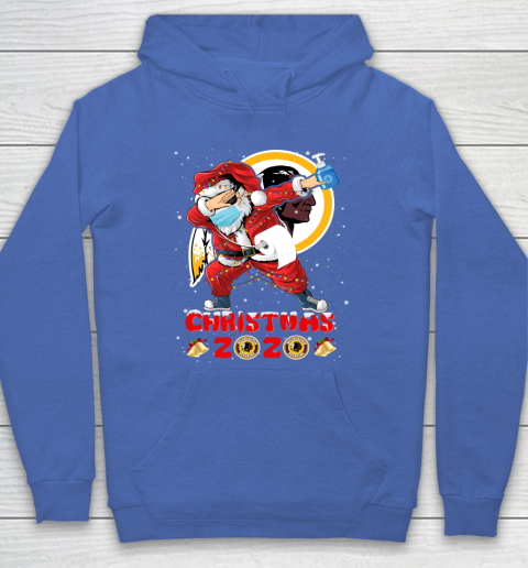 Washington Redskins Funny Santa Claus Dabbing Christmas 2020 NFL Hoodie 6