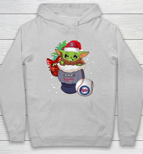 Minnesota Twins Christmas Baby Yoda Star Wars Funny Happy MLB Hoodie 6