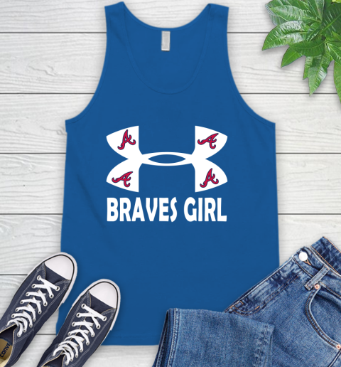 MLB Atlanta Braves Under Armour Baseball Sports Tank Top 4