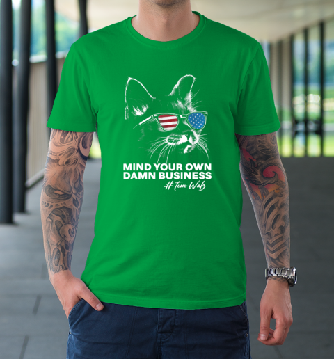 Mind Your Own Damn Business Harris Waltz Cat Lady T-Shirt 5