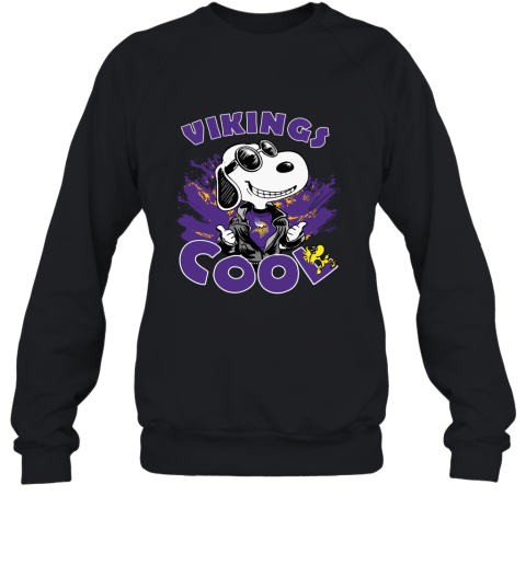 Minnesota Vikings Snoopy Joe Cool We're Awesome Sweatshirt