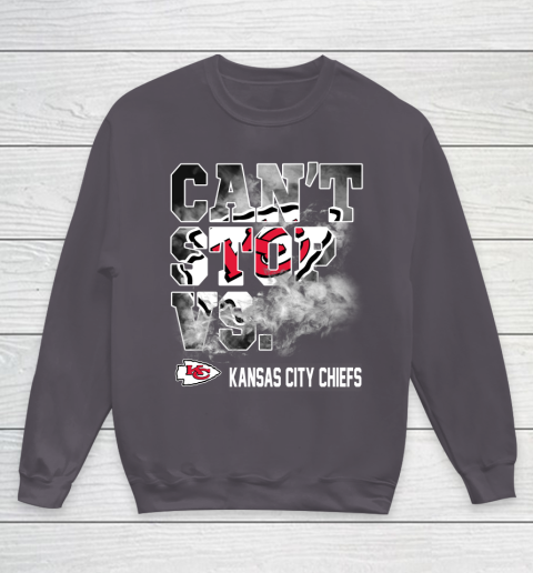 NFL Kansas City Chiefs Can't Stop Vs Youth Sweatshirt 5
