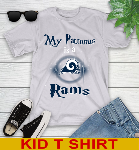 NFL Football Harry Potter My Patronus Is A Los Angeles Rams Youth T-Shirt 4