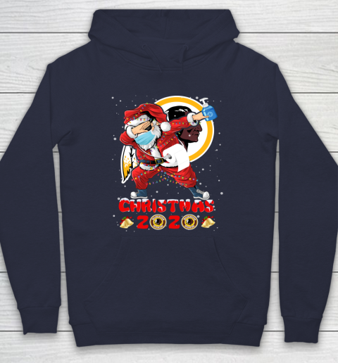 Washington Redskins Funny Santa Claus Dabbing Christmas 2020 NFL Hoodie 2