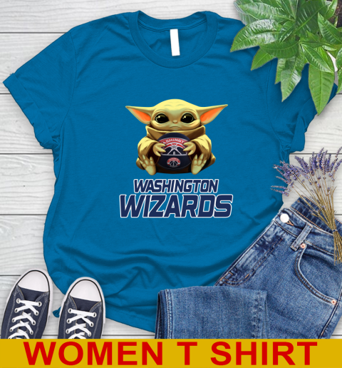 NBA Basketball Washington Wizards Star Wars Baby Yoda Shirt 95