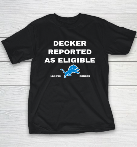 Decker Reported As Eligible Youth T-Shirt