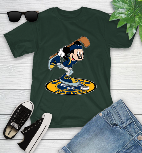 NHL Hockey Buffalo Sabres Cheerful Mickey Disney Shirt Youth T-Shirt 5