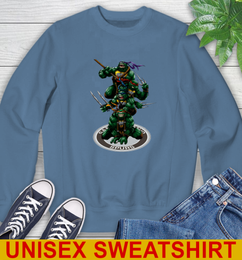 NBA Basketball San Antonio Spurs Teenage Mutant Ninja Turtles Shirt Sweatshirt 8