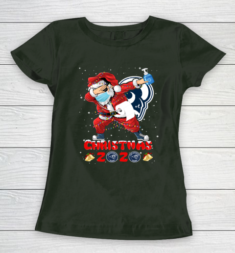 Los Angeles Rams Funny Santa Claus Dabbing Christmas 2020 NFL Women's T-Shirt 4