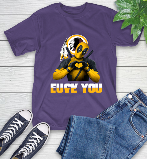 NHL Washington Redskins Deadpool Love You Fuck You Football Sports T-Shirt 5
