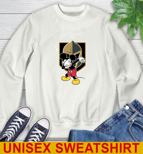 Vegas Golden Knights NHL Hockey Dabbing Mickey Disney Sports Sweatshirt