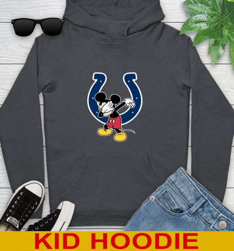 Indianapolis Colts NFL Football Dabbing Mickey Disney Sports Youth Hoodie 9