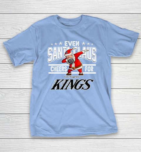 Los Angeles Kings Even Santa Claus Cheers For Christmas NHL T-Shirt 10