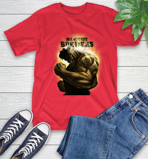 Milwaukee Brewers MLB Baseball Hulk Marvel Avengers Sports T-Shirt 11