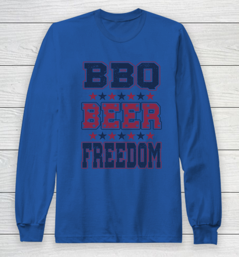 BBQ Beer Freedom Long Sleeve T-Shirt 9