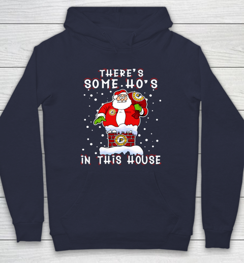 Indiana Pacers Christmas There Is Some Hos In This House Santa Stuck In The Chimney NBA Hoodie 2