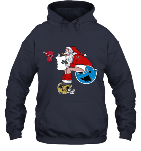 1y2r santa claus tampa bay buccaneers shit on other teams christmas hoodie 23 front navy
