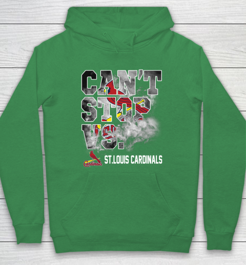 MLB St.Louis Cardinals Baseball Can't Stop Vs Cardinals Hoodie 5