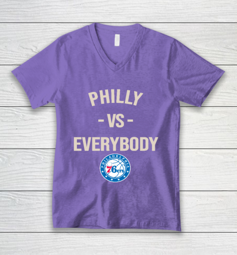 Philadelphia 76ers Vs Everybody V-Neck T-Shirt 8