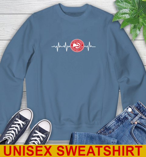 Atlanta Hawks NBA Basketball Heart Beat Shirt Sweatshirt 10