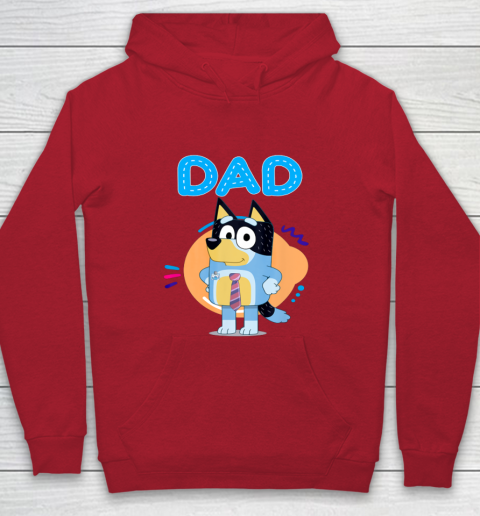 Bluey Dad Lover Forever Father's Day Youth Hoodie 9