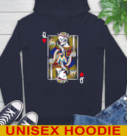 MLB Baseball Miami Marlins The Queen Of Hearts Card Shirt Hoodie 3