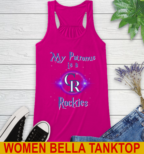 MLB Baseball Harry Potter My Patronus Is A Colorado Rockies Racerback Tank 6
