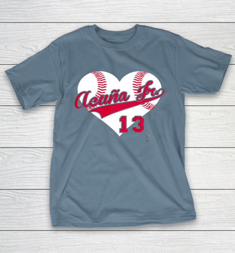 Ronald Acuna Jr Baseball Heart Gameday T-Shirt 6