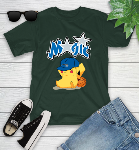 NBA Pikachu Basketball Sports Orlando Magic Youth T-Shirt 5
