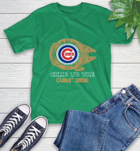 MLB Come To The Chicago Cubs Side Star Wars Baseball Sports T-Shirt 7