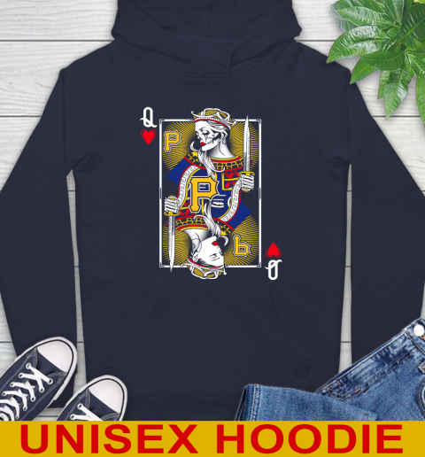 MLB Baseball Pittsburgh Pirates The Queen Of Hearts Card Shirt Hoodie 3