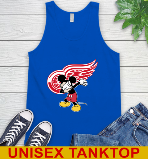 Detroit Red Wings NHL Hockey Dabbing Mickey Disney Sports Tank Top 5