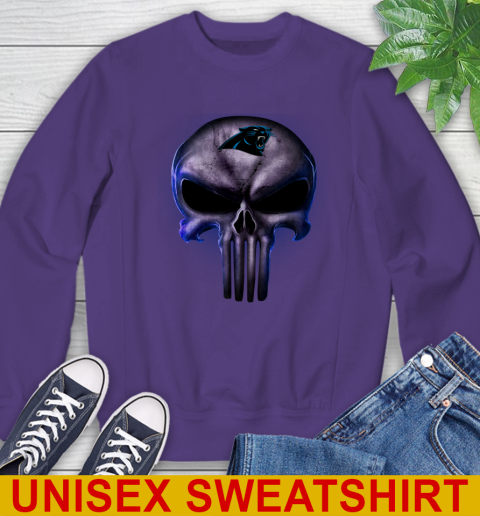 Carolina Panthers NFL Football Punisher Skull Sports Sweatshirt 4