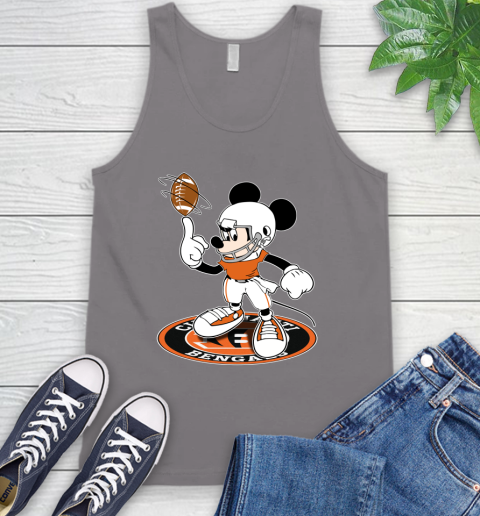 NFL Football Cincinnati Bengals Cheerful Mickey Disney Shirt Tank Top 7